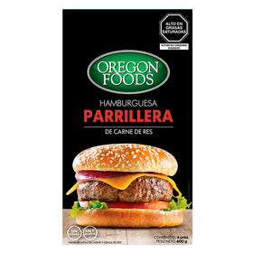 Hamburguesa parrillera de carne de res