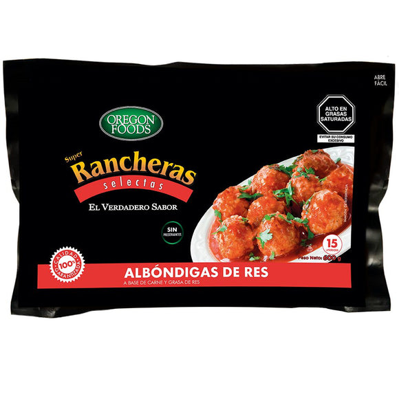 Albóndigas de res rancheras x 15 unid