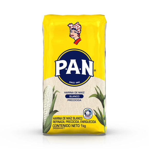 Harina P.A.N maíz blanco precocido bolsa  x 1kg