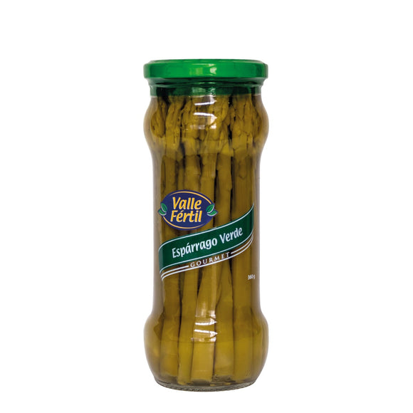 Espárrago verde 360gr x 6 pack valle fértil