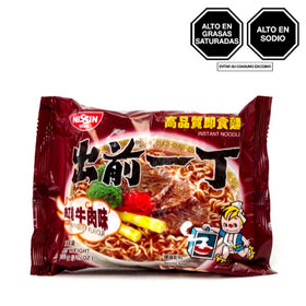 5 Pack Nissin tallarines instantanea sabor Carne Asada