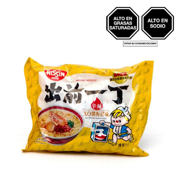 5 Pack Nissin tallarines instantáneo sabor Mariscos