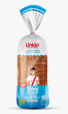 Union whole grain fiber bread x 540gr