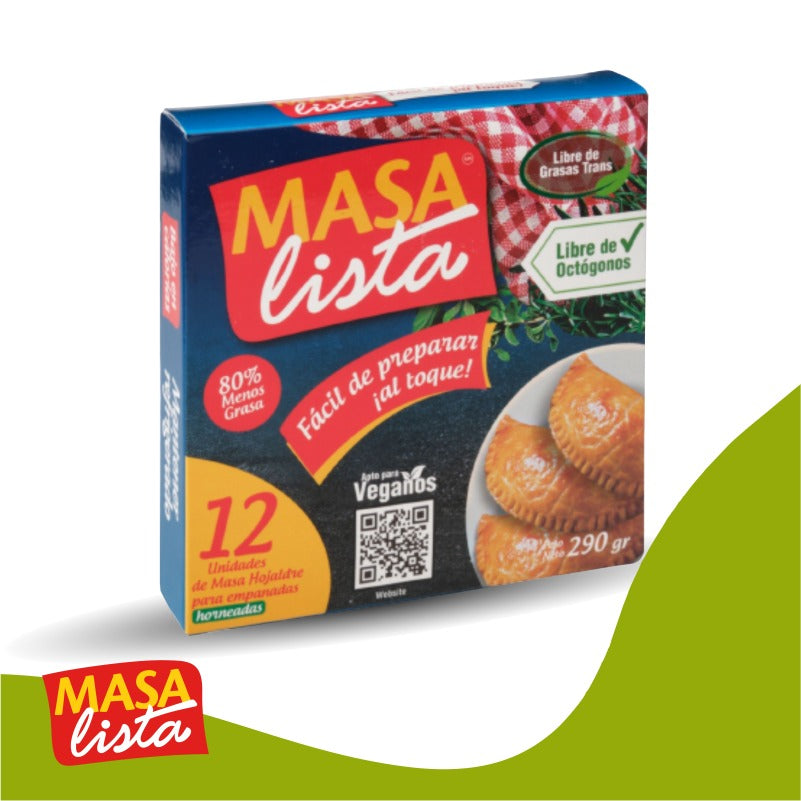 Masa Lista Horno 12 CM / 290 gr. / 12 unidades