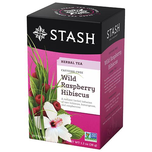 Stash Wild Rasberry Hisbiscus caffeine-free 20 sobres