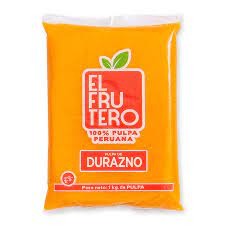 Pulpa de Durazno refinada  x 1 kg El Frutero