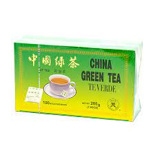 China té verde filtrante orgánico x 100 sobres peso neto 200gr