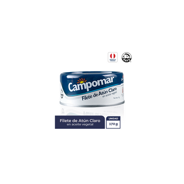 Trozos de atún campomar 170 gr. X 6 unida