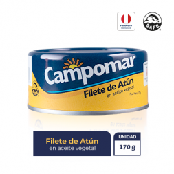 Filete de atún campomar 170 gr. X 6 pack