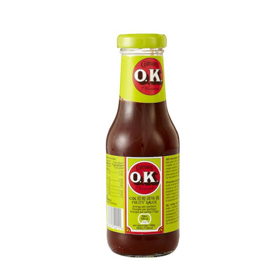 Salsa dulce de frutas O.K 335gr bot. Colman