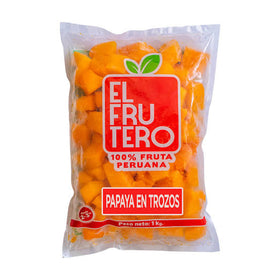 Papaya en trozos congelada x 1 kg El Frutero