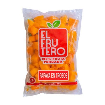 Papaya en trozos congelada x 1 kg El Frutero