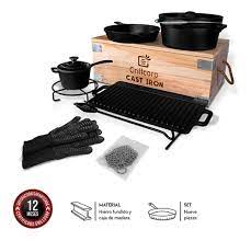 Cast iron camping set