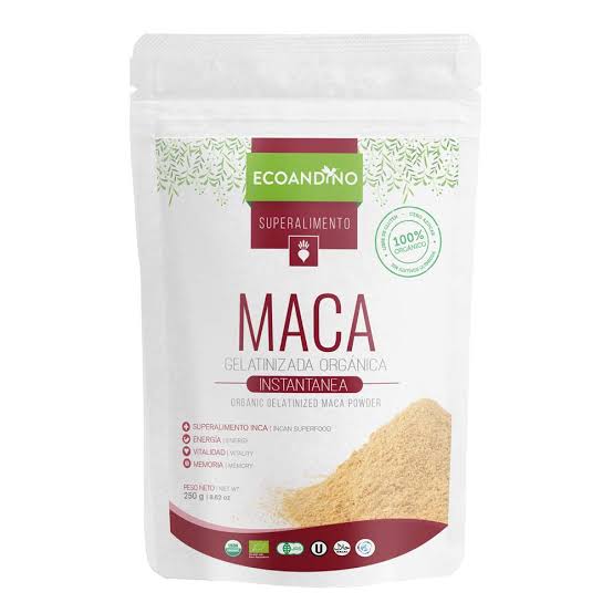 Maca gelatinizada en polvo orgánica x 250 gr
