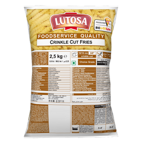 French Fries Lutosa 10mm crinkle cut  Bol 2.5kg