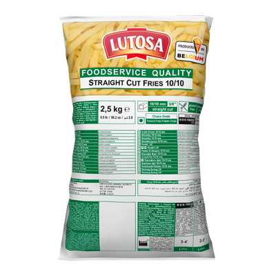 French Fries Lutosa 10mm Straigth cut  Bol 2.5kg - 0