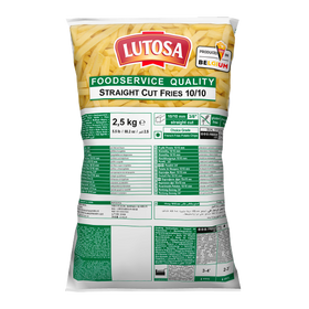 French Fries Lutosa 10mm Straigth cut  Bol 2.5kg