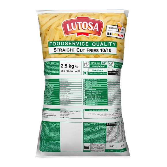 French Fries Lutosa 10mm Straigth cut  Bol 2.5kg