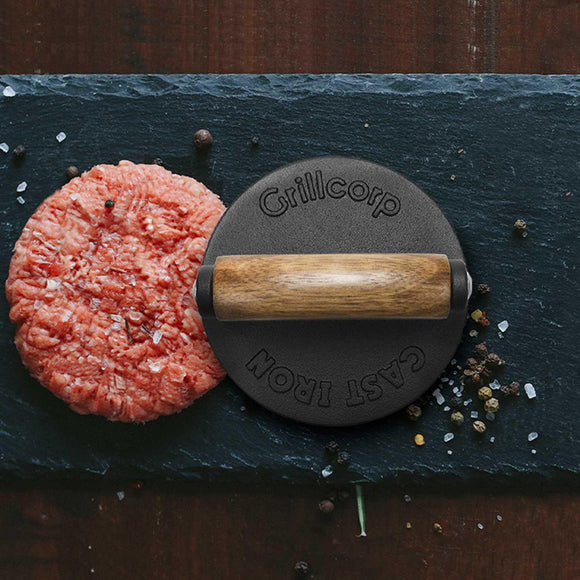 GrillCorp Cast Iron Hamburger Press