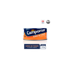 Solido de caballa campomar 170 gr.x 6 unid